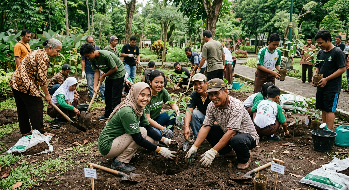 Penanaman Pohon Bersama Komunitas LIVESGP BUTON Hijau