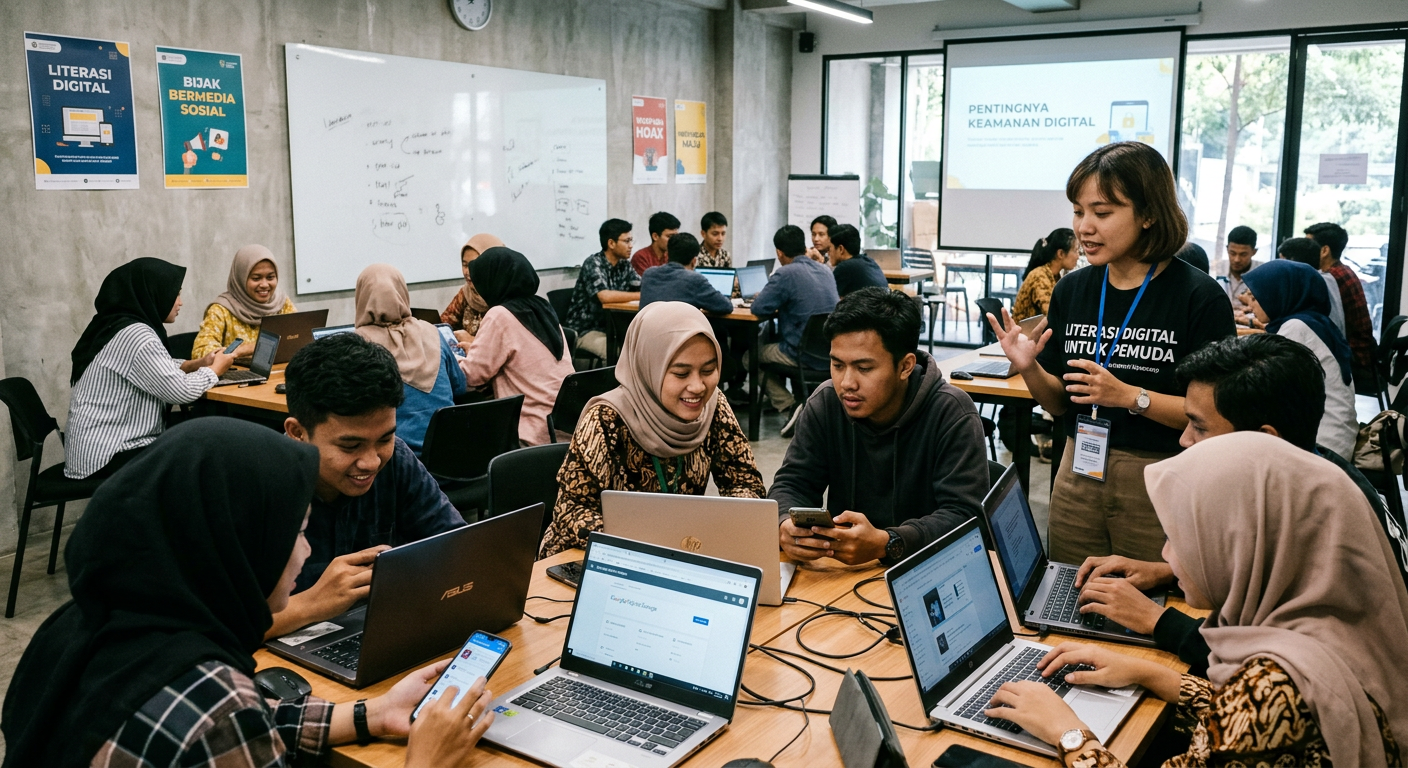 Workshop Literasi Digital Pemuda - kegiatan LIVESGP BUTON