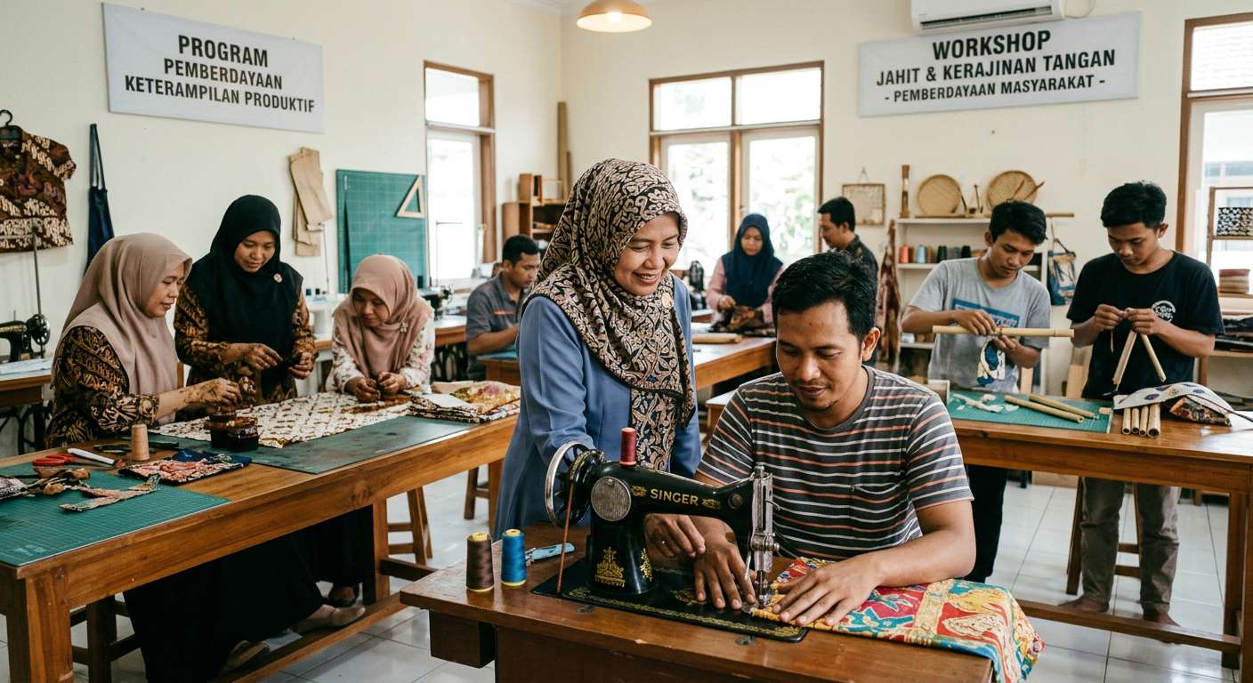LIVESGP BUTON Berdaya - Program pemberdayaan masyarakat dan peningkatan keterampilan produktif.